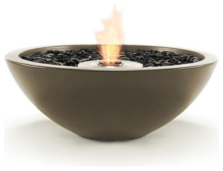 EcoSmart Mix 850 Outdoor Ethanol Fire Bowl, Natural Concrete