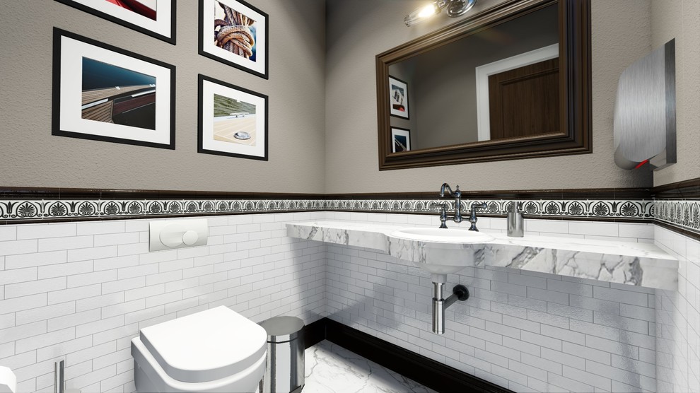 Общественный санузел в офисном здании.