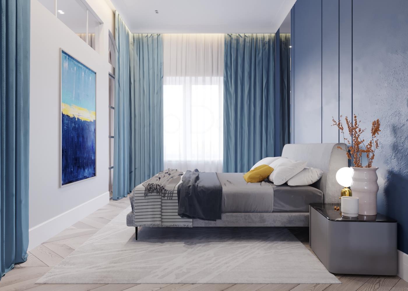 Спальня. Дизайн-проект квартиры в Москве