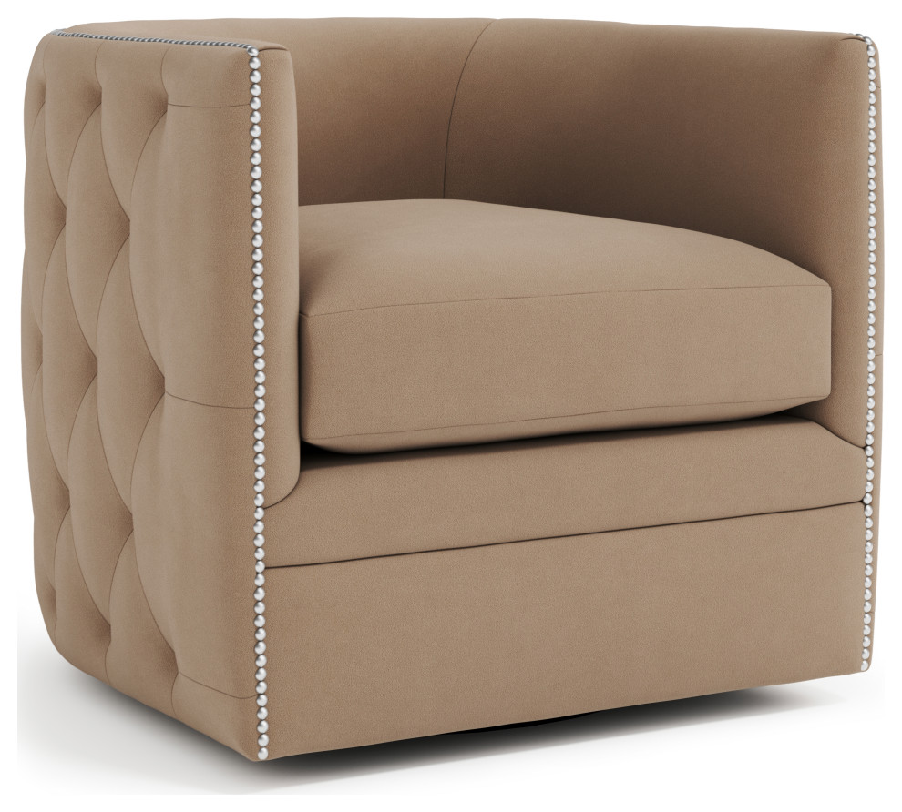 Bernhardt Palazzo Swivel Chair, 31.5" W x 33" D x 29.5" H ...
