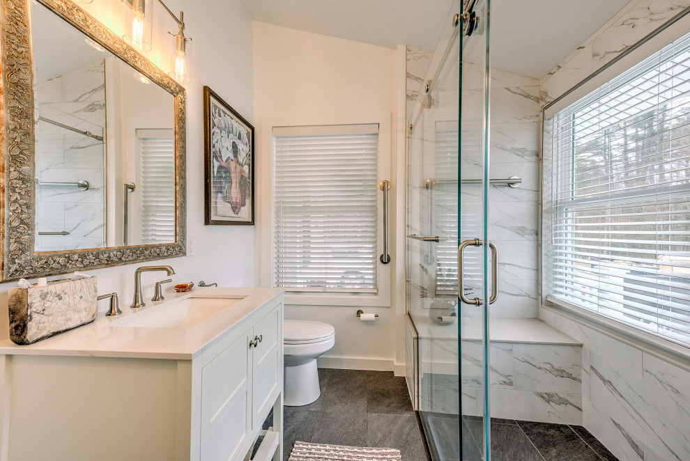 White Bathroom Remodel