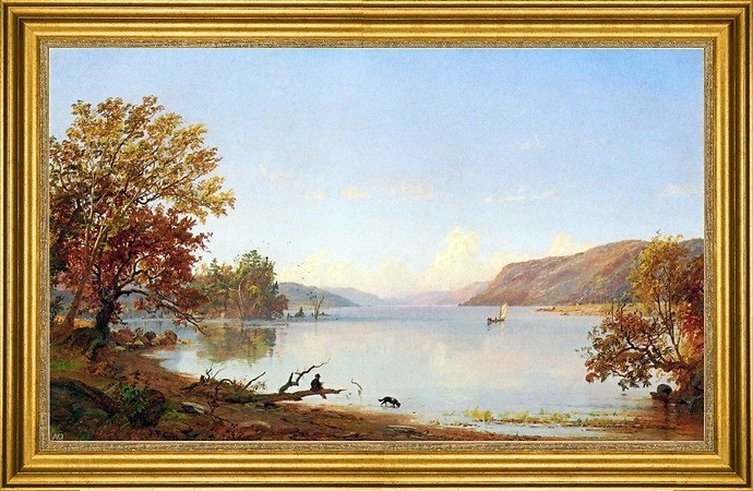 Jasper Francis Cropsey-16"x24" Framed Canvas