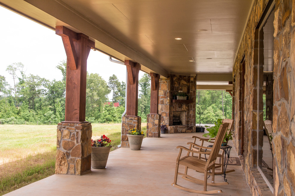 Photo of a country verandah in Houston.