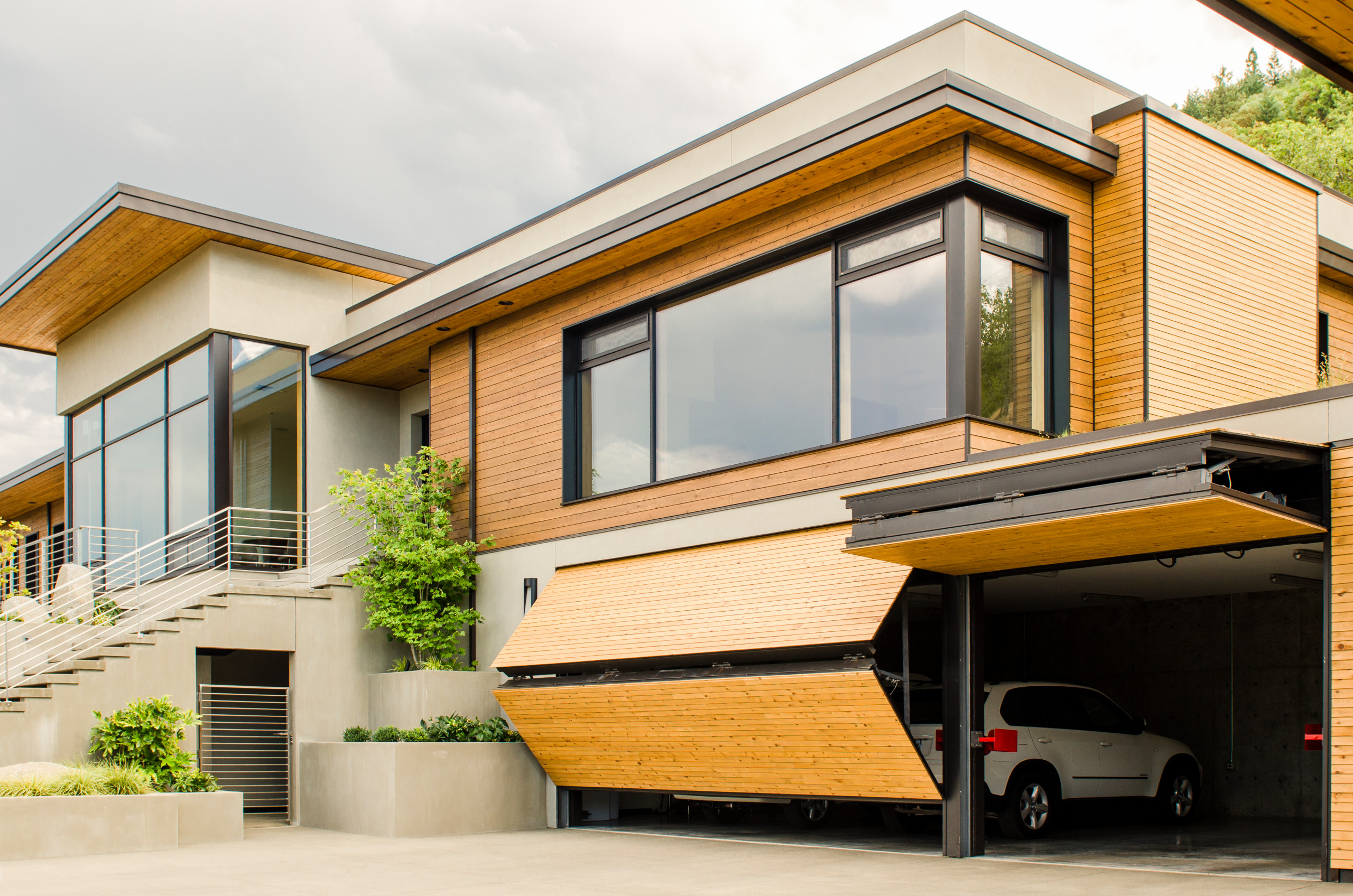 A custom, modern home.