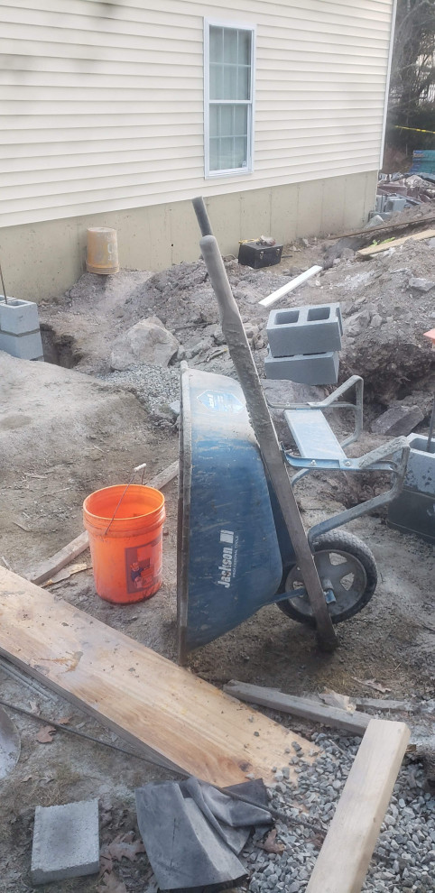 Addition Project Block Foundation