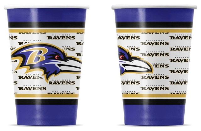 Baltimore Ravens Disposable Paper Cups, Pack of 20
