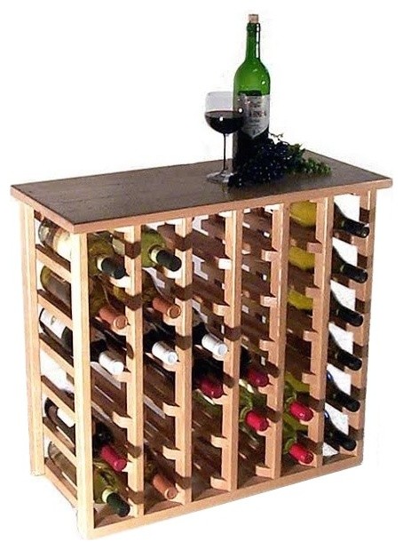 36 Bottle Mahogany Floor Model Wine Rack - Craftsman - Wine Racks - by ...