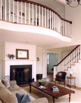 Living room - traditional living room idea in Bridgeport