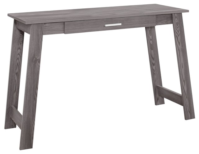 Light Gray 42 Compact Office Desk Dark Taupe Transitional Compact Office Desk Dark Taupe