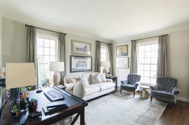 Chapel Hill Cape Cod Renovation american-traditional-living-room