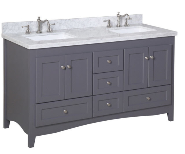 Oil Rubbed Bronze on Grey Vanity?