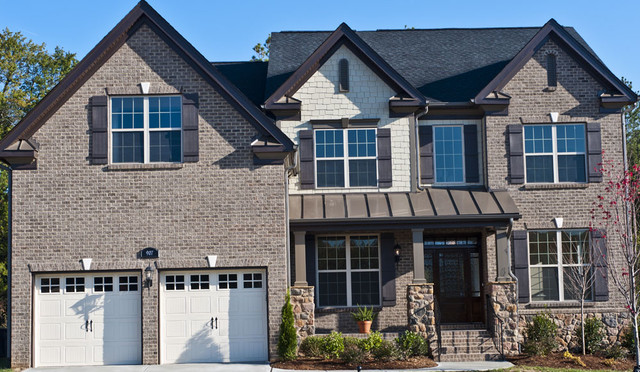 Eclectic Exterior Raleigh Triangle Brick's Chesapeake Grey eclectic-exterior