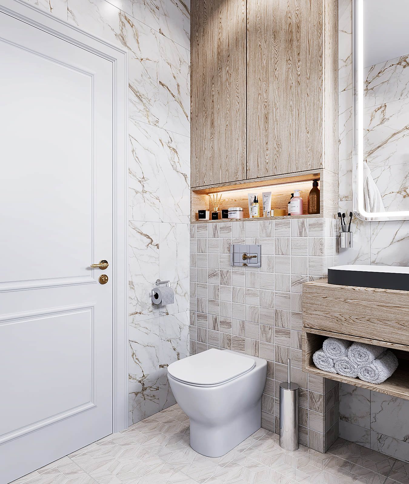 Проект интерьера частного дома, г. Ростов-на-Дону, площадью 120 кв.м.