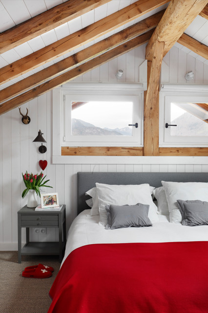 Chalet Morzine rustico-camera-da-letto