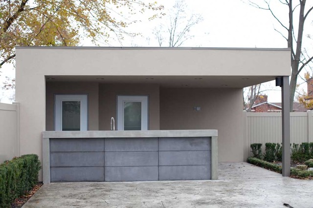 Outdoor Concrete Bar Contemporary Patio Toronto By Dekko