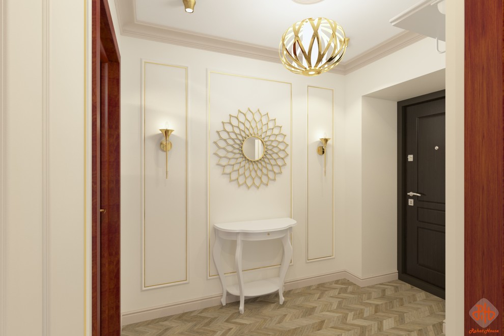 Легкая классика (проект прихожей-коридора)