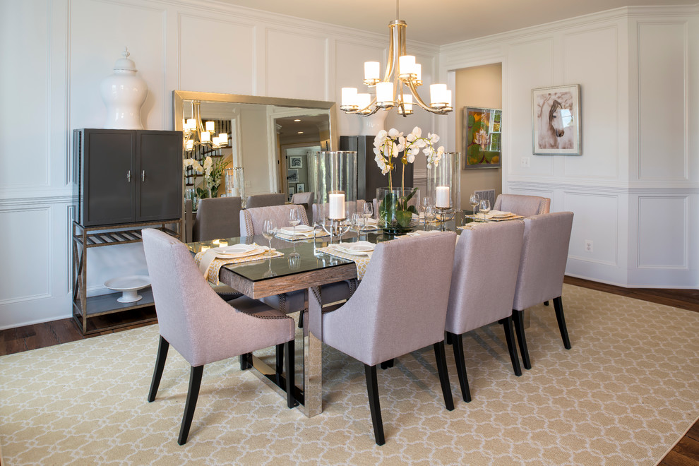 Design ideas for a transitional dining room in DC Metro.