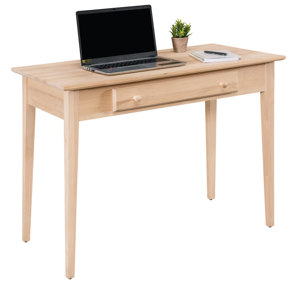 Solid Wood Writing Desk Transitional Desks And Hutches by Arch