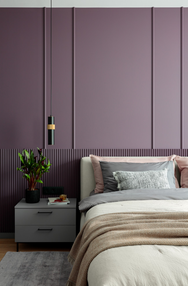 Квартира с синей кухней и детской комнатой