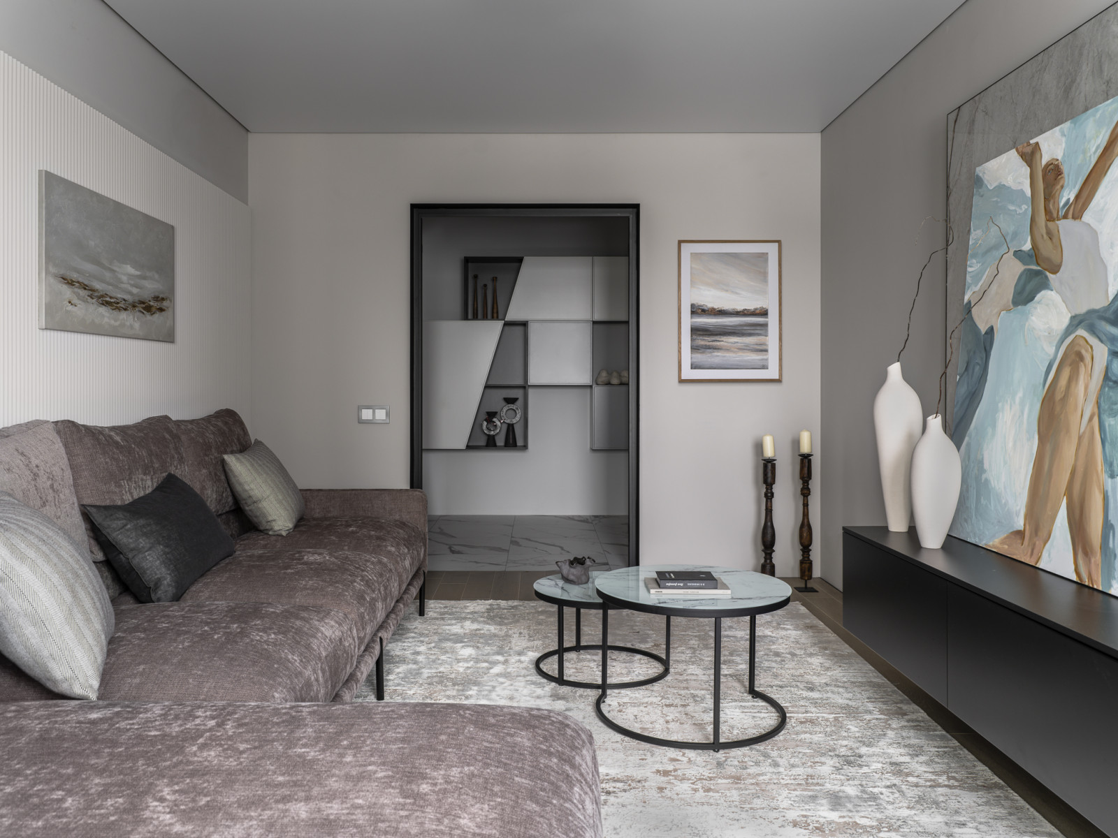 Интерьер типовой трехкомнатной квартиры в доме серии П-3