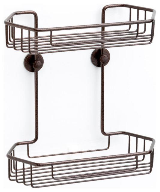 no drilling required Double Shower Caddy 100 Rustproof