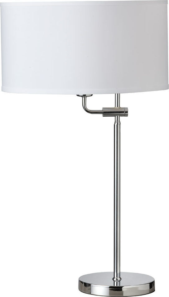 Charlotte Adjustable Table Lamp, White Shade
