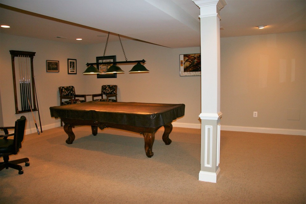 Traditional Basement Remodel