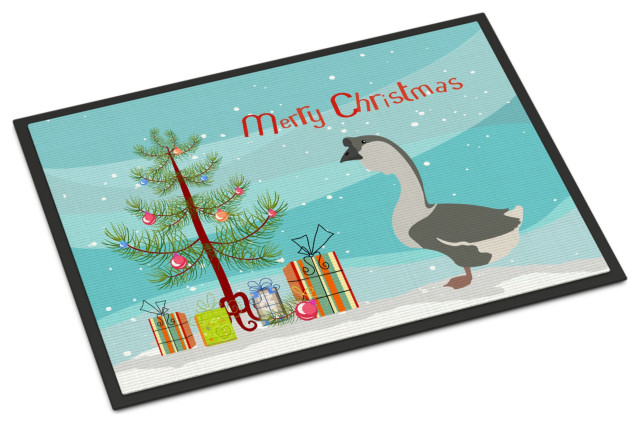 Caroline's TreasuresAfrican Goose Christmas Doormat 18x27 Multicolor