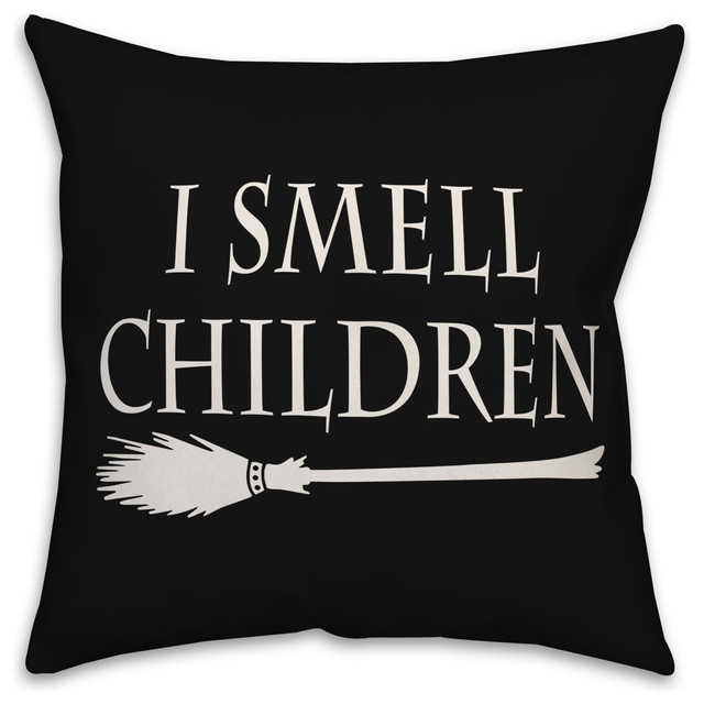 I Smell Children 16"x16" Throw Pillow Contemporary Decorative Pillows by Designs Direct