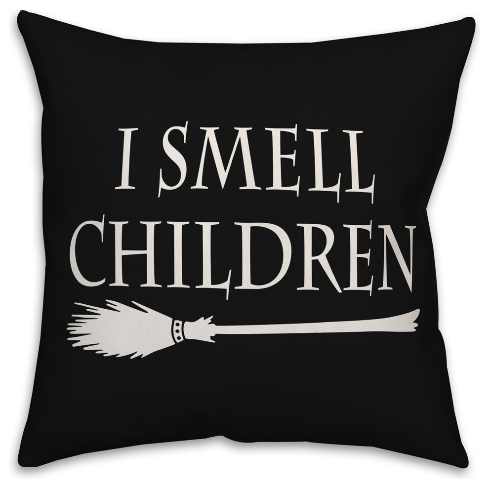 I Smell Children 16"x16" Throw Pillow Contemporary Decorative
