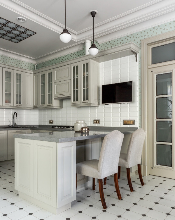 Интерьер дуплекса в поселке Бристоль Московская область. Правое крыло