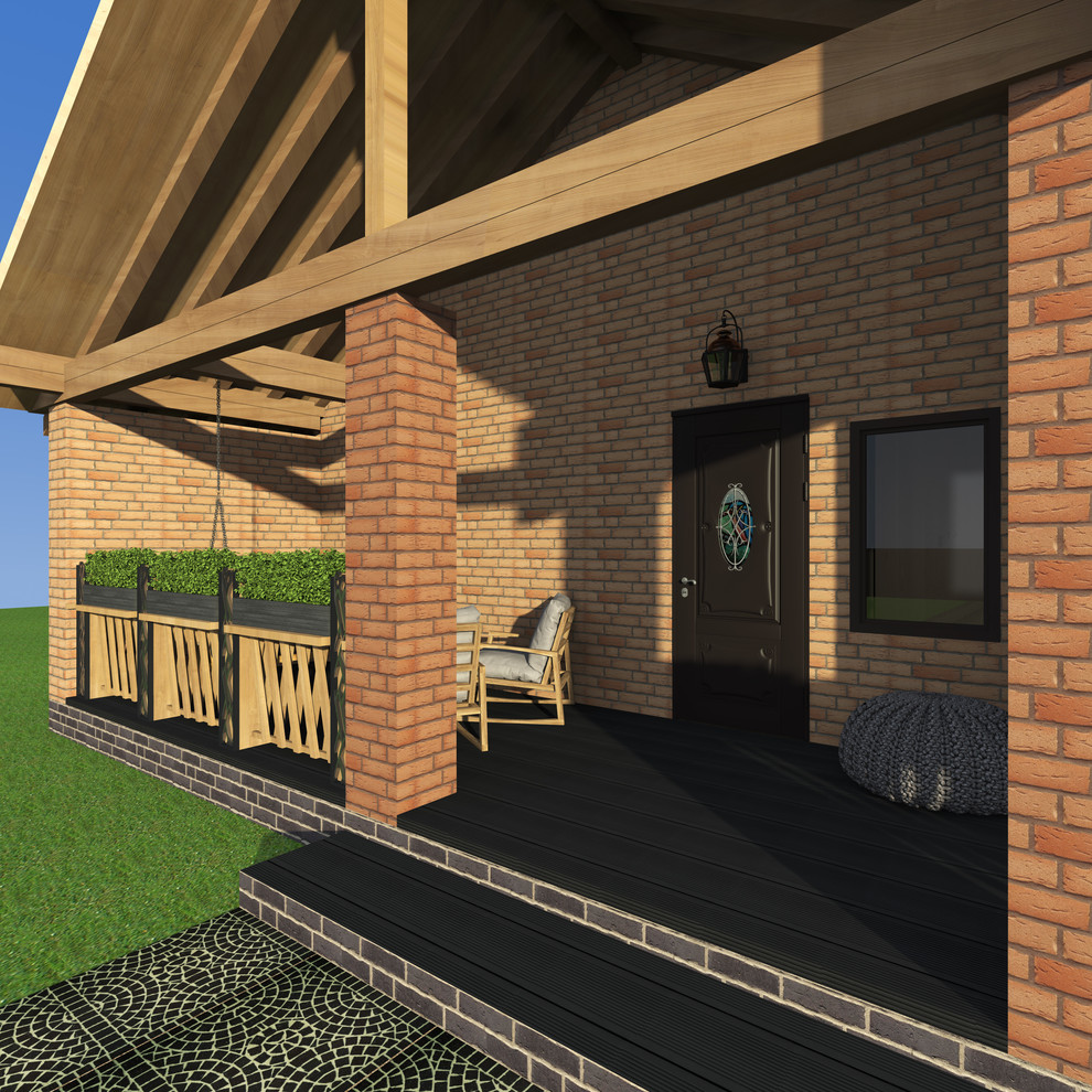 Интерьеры двухэтажной бани. Зона отдыха