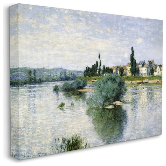 Countryside Homes Lake Landscape Monet Classic Painting - Contemporary ...