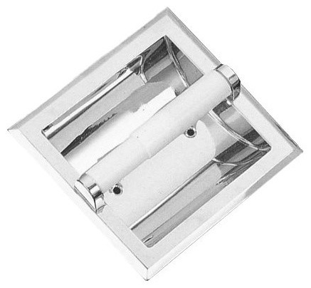 PROFLO PFLLRTPH Wall Mounted Spring Bar Toilet Paper Holder - Chrome