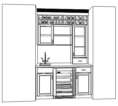 Transforming A Closet To A Bar!