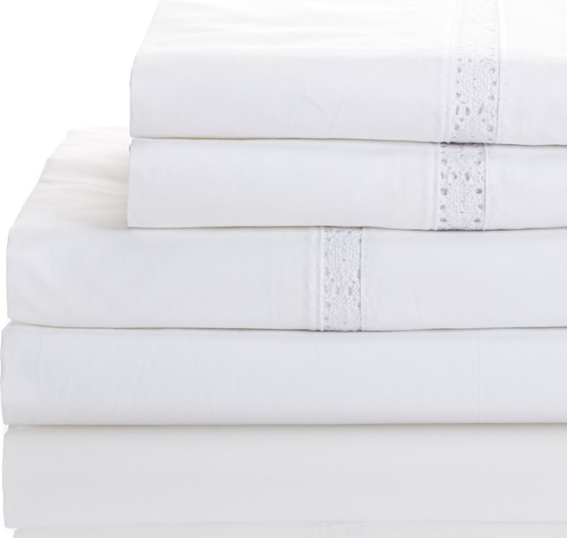 Egyptian Cotton Percale Crochet Lace Sheet Set Traditional Egyptian Cotton Percale Crochet Lace Sheet Set Traditional And Pillowcase Sets By Seventhstaretail