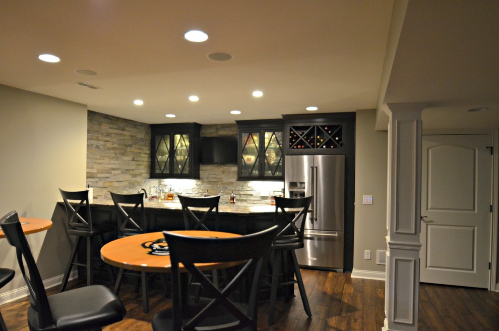 Basement - transitional basement idea in Cincinnati