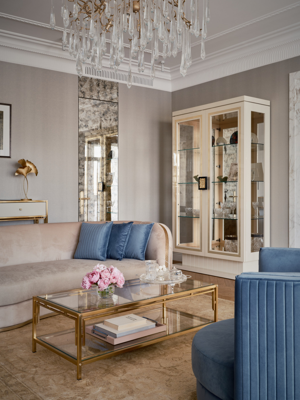 Дизайн квартиры в Классическом стиле на ул Бронная 105 кв.м, г.Москва