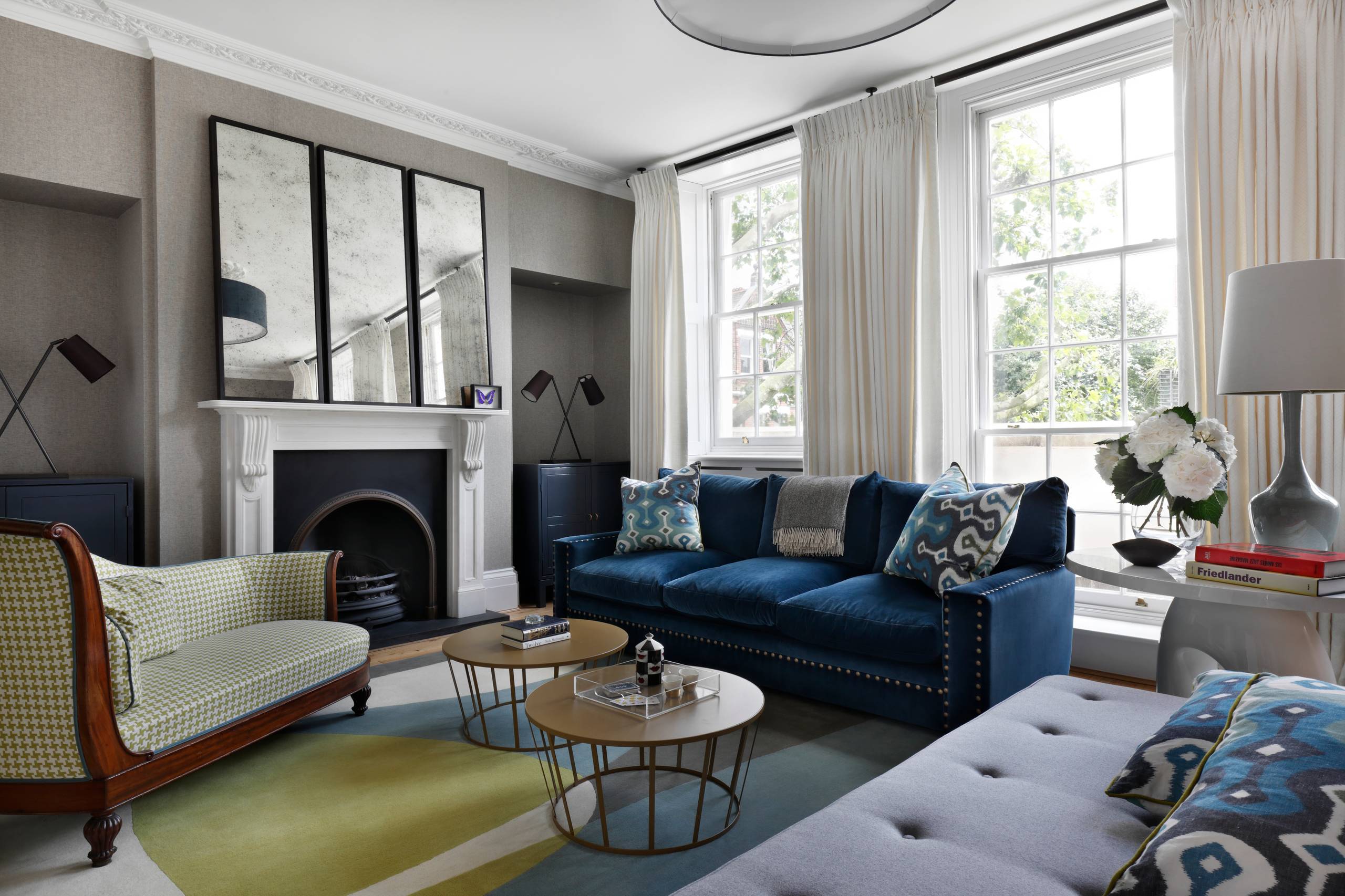 Dark Blue Sofa What Colour Cushions Baci Living Room