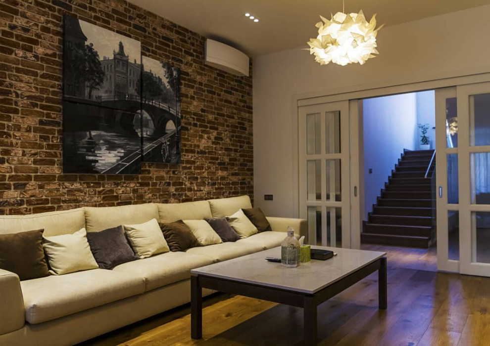 Реализация проекта "Аристократический лофт" дом в три уровня, г.Краснодар