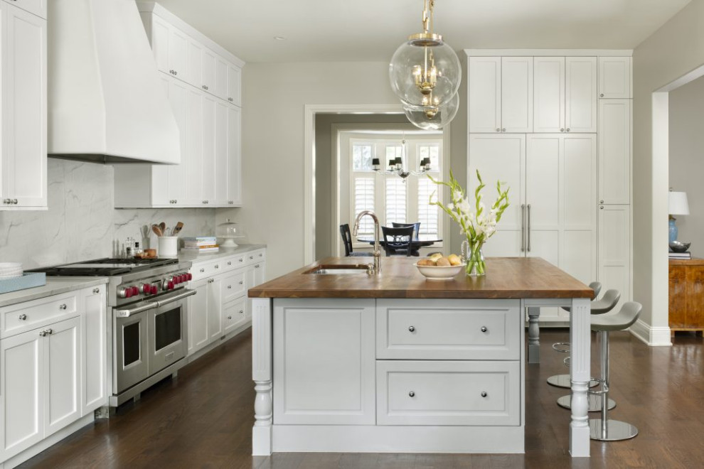 Inspiration for a transitional kitchen remodel in Denver