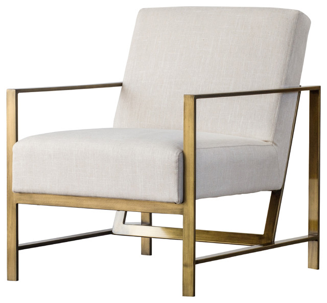 Francis Accent Arm Chair, Shortbread, Fabric