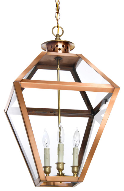 Hanging Copper Lantern classique-eclairage-d-ilot-de-cuisine
