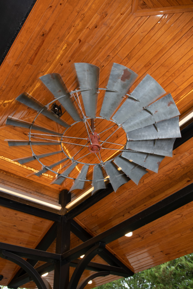6 Replicated Vintage Aermotor Windmill Ceiling Fan Distressed Rustic Houston By Fans Of Texas Houzz 6 Replicated Vintage Aermotor Windmill, Vintage Windmill Ceiling Fan