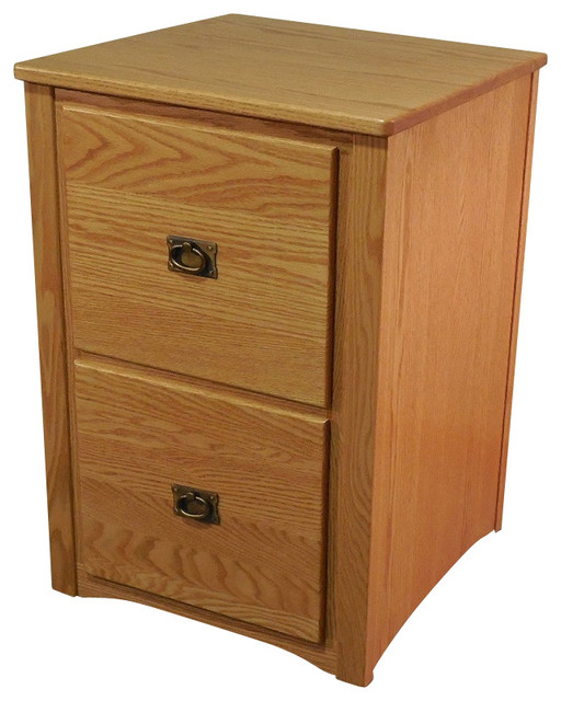 Mission Style Solid Oak 2 Drawer Filing Cabinet Traditional Mission Style Solid Oak 2 Drawer Filing Cabinet