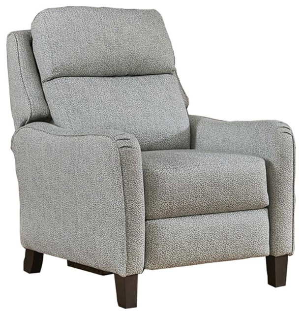 Southern Motion Legend Fabric Rocking Power HiLeg Recliner in Gray