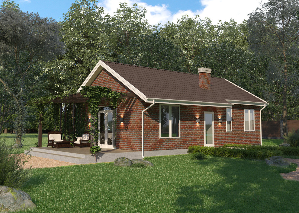 Одноэтажный загородный дом 75 кв.м.