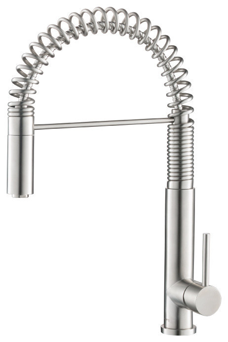 Dixie Semi Professional Dual Spray Stainless Steel Kitchen Faucet