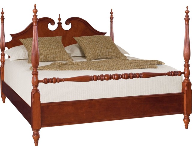 Cherry Grove Low Poster Bed Traditional Canopy Beds by Unlimited Furniture Group