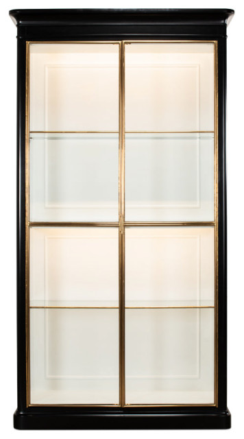 Fenwick Etagere Display Cabinet Glass Doors Bookcase